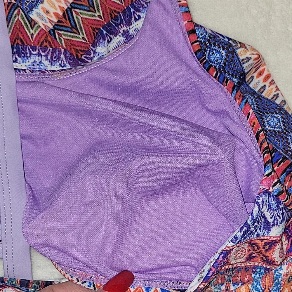Women's Plus Size 2X Swim top worn once like new 👌 - Picture 3 of 5